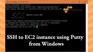 How to SSH to EC2 Linux Instance using PuTTY