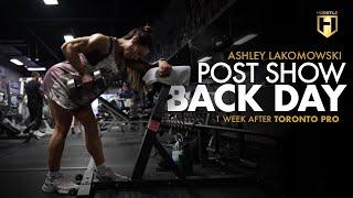 Post Show Back Day with IFBB Ashley Lakomowski  HOSSTILE