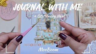 ASMR Journaling + Unboxing  Collab Journal ft @mooboomplanner