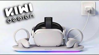 Kiwi Design  Quest 2 RGB Recharging Dock  Unboxing  Review  Is It Worth it? #kiwidesign #vr