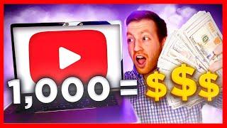 How Much YouTube Pays You For 1000 Views 2024