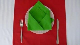 Napkin folding - Triangle Pouch