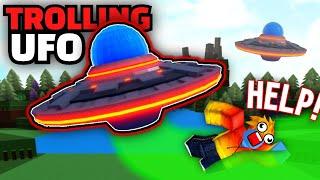 Build a Boat FUNNY MOMENTS ROBLOX  UFO Kidnap Trolling Tutorial