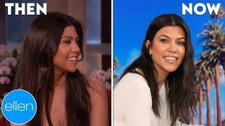 Then and Now Kourtney Kardashians First and Last Appearances on The Ellen Show