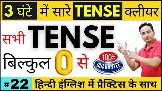 सभी 12 Tense आसानी से सीखो। Learn All Tenses in Hindi  All Tenses in English Grammar with Examples