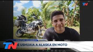 DE USHUAIA A ALASKA EN MOTO La travesía de un argentino que comparte su viaje en las redes sociales