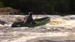 Tovdalselva nedenfor Bås elv høyre OC1 Ally canoe river whitewater