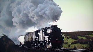 44871 & 45407 Charge Through Ribblesdale - Winter Cumbrian Mountain Express - 2016