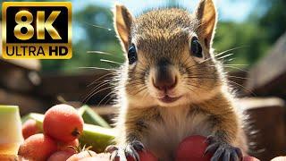 CUTE BABY ANIMALS - 8K 60FPS ULTRA HD - Scenic Film With Nature Sounds Colorfully Dynamic