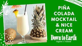 Piña Colada Mocktail & Piña Colada Nice Cream  Live Hawaii Cooking Class  Plant-Based