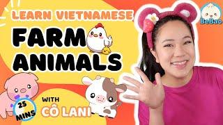 Farm Animals  with Cô Lani │Vietnamese for babies and toddlers