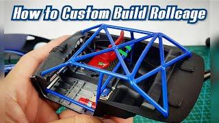 How to Build Custom Rollcage 124 Scale model car. Tamiya Fujimi Aoshima Hasegawa.