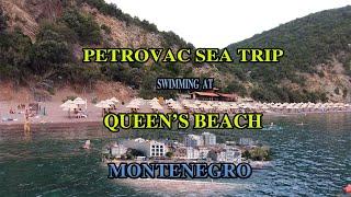 Petrovac Sea Trip Queens Beach Montenegro 09.2021  4K