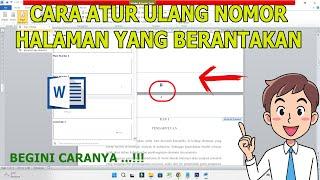 cara hapus reset ulang penomoran microsoft word