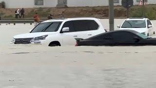 Floods in Dubai  Raw video