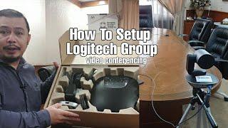 How to Setup Logitech Group for video Conferencing  Online meeting using Google Meet  Zoom  Webex