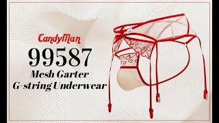 Candyman 99587 Mesh Garter Gstringi Mens Underwear - Johnnies Closet