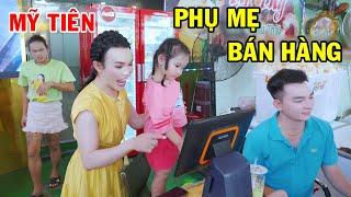 Con gái Ty Thy - Mỹ Tiên mới 5 tuổi đã biết phụ mẹ bán hàng  - Ty Thy Vlog Gỏi đu đủ