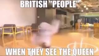 British People When they see the Queen