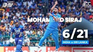 Mohammed Sirajs 621  Super11 Asia Cup 2023  Final  India vs Sri lanka