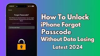 Forgot Passcode..?  How To Unlock iPhone Passcode iF Forget it  2024