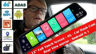 12 Car DVR - Mirror whit camera GPS navigation 4G wifi  Bildilla Magasin