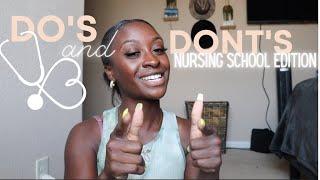 DOs + DONTs OF NURSING SCHOOL 2021  tips for pre-nursing students