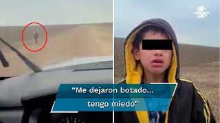 “¿Me puede ayudar? Tengo miedo” Patrulla Fronteriza rescata a niño migrante abandonado