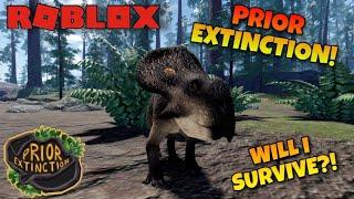 HOW IS THIS A ROBLOX GAME DINOSAUR SURVIVAL WILL I SURVIVE?   ROBLOX Prior Extinction