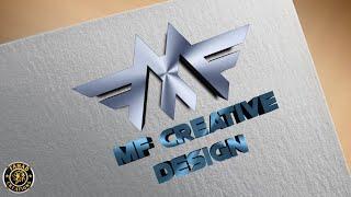 Letter MF logo design  pixellab logos  Fahad Creations