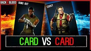 Which Card is *BETTER* ?? - Guns Out Vs Cocky 🩸 Back 4 Blood Advanced Guide for Best Deck Building