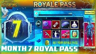 M7 ROYAL PASS PUBG  1 TO 50 RP REWARDS  M7 ROYAL PASS REWARDS PUBG MOBILEBGMI MONTH 7 RP PUBG