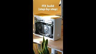 build my PC with me step-by-step ITX build #shorts