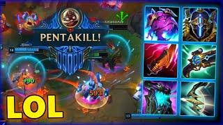 Best PENTAKILL Montage LoL FUN 2024 Corki Zeri Aurora Smolder Darius Yorick Amumu #308