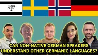 How Well Can Non-Native German Speakers Understand Other Germanic Languages?