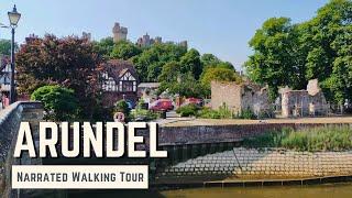 ARUNDEL West Sussex  4K Narrated Walking Tour  Lets Walk 2023