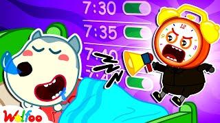 Wakey-Wake Wake up with Clock Man  Kids Learn Good Habits  Wolfoo Channel New Episodes