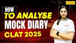 CLAT 2025 How to Analyse Mock Diary  Mock Analysis  CLAT Preparation