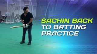 Sachin Tendulkar & classic straight drives hear the sound of the bat  MCA Indoor Practice