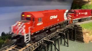 Checking out our model railroad under construction #modelrailroad #trains #alco #c424 #HOscale