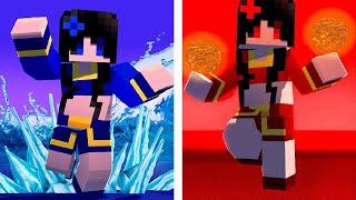 Kayako Fire and Water Sisters  Monster School  Minecraft Animation