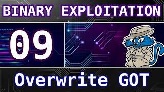 9 Overwriting Global Offset Table GOT Entries with printf - Intro to Binary Exploitation Pwn