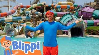 Blippi Visits A Water Park in Abu Dhabi  Fun and Educational Videos for Kids