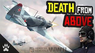 DEATH from ABOVE  Yak 9 + Polikarpov R-Z  Heroes & Generals 