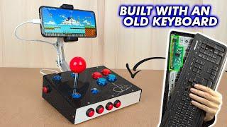 INCREDIBLE  Smartphone console DIY with OLD keyboard - UNLIMITED GAMES