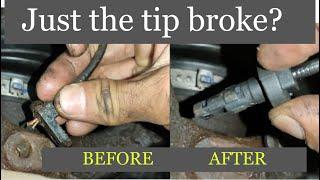 Honda ABS Sensor Replacement  Rusted Sensor Head Broke and Stuck  Accord Fit Jazz & More