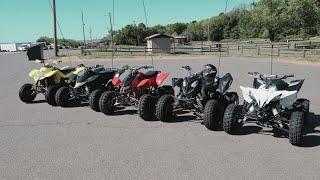 Huge Sport Quad ride during a tornado at Little Sahara Sand Dunes