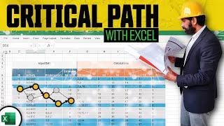 How-to Calculate Project Critical Path using Excel - Step by Step Tutorial
