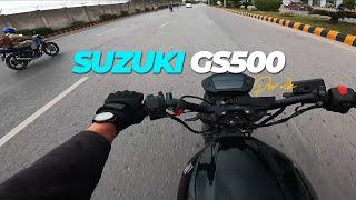 Suzuki GS500 First POV Ride  BRUTAL MACHINE 