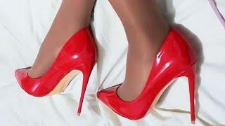 trendy footwear collection for ladies  high heels with stockings  heels  #youtube #viralvideo